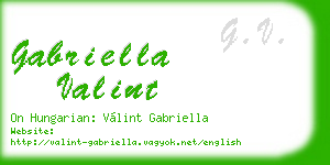gabriella valint business card